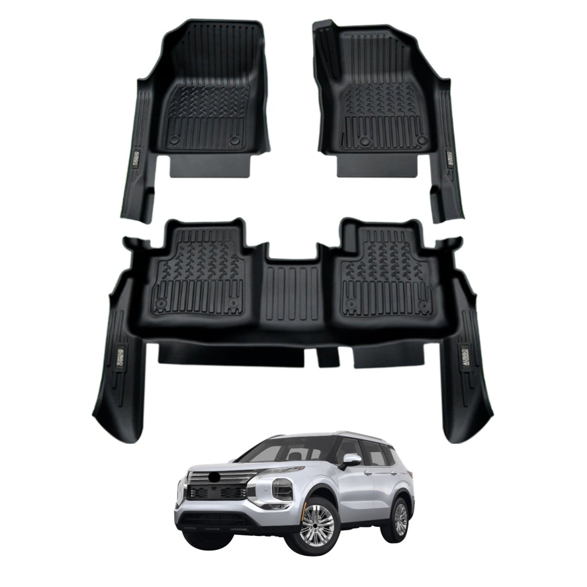 Mitsubishi Outlander 7 Seater Petrol 2021+ Car Floor Mats - NZ Offroader