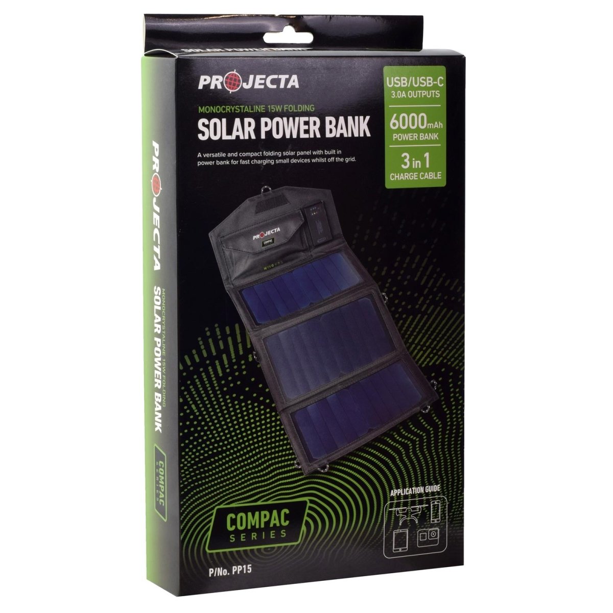 PROJECTA 10W Personal Folding Solar Panel With Power Bank - NZ Offroader