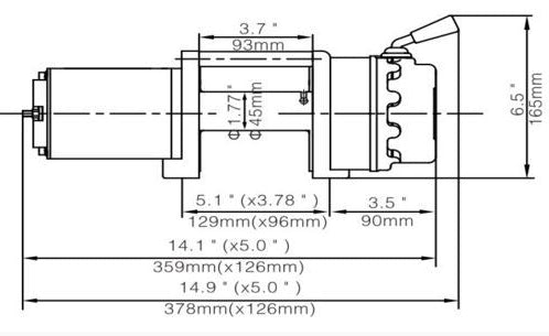 Runva 4.5X Winch 12V with Synthetic Rope - NZ Offroader