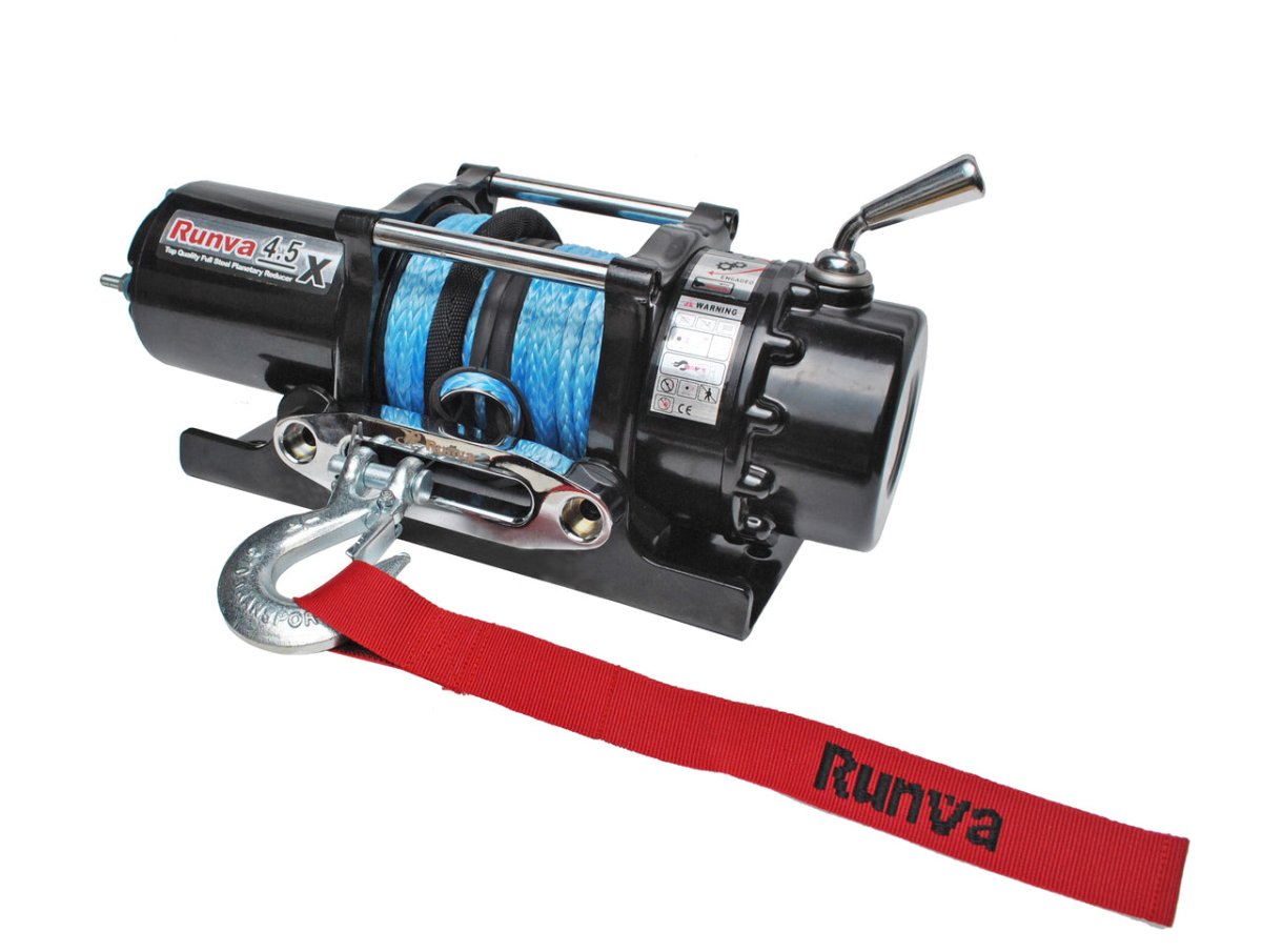 Runva 4.5X Winch 12V with Synthetic Rope - NZ Offroader