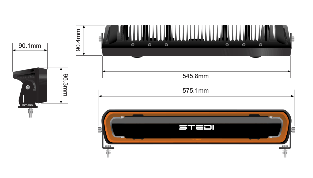 STEDI EVO Light Bar 22 Inch - NZ Offroader