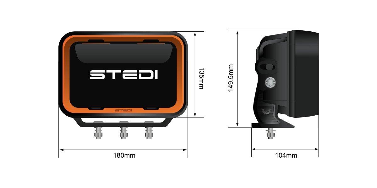 STEDI Quad EVO LED Driving Light (Centre Module) - NZ Offroader