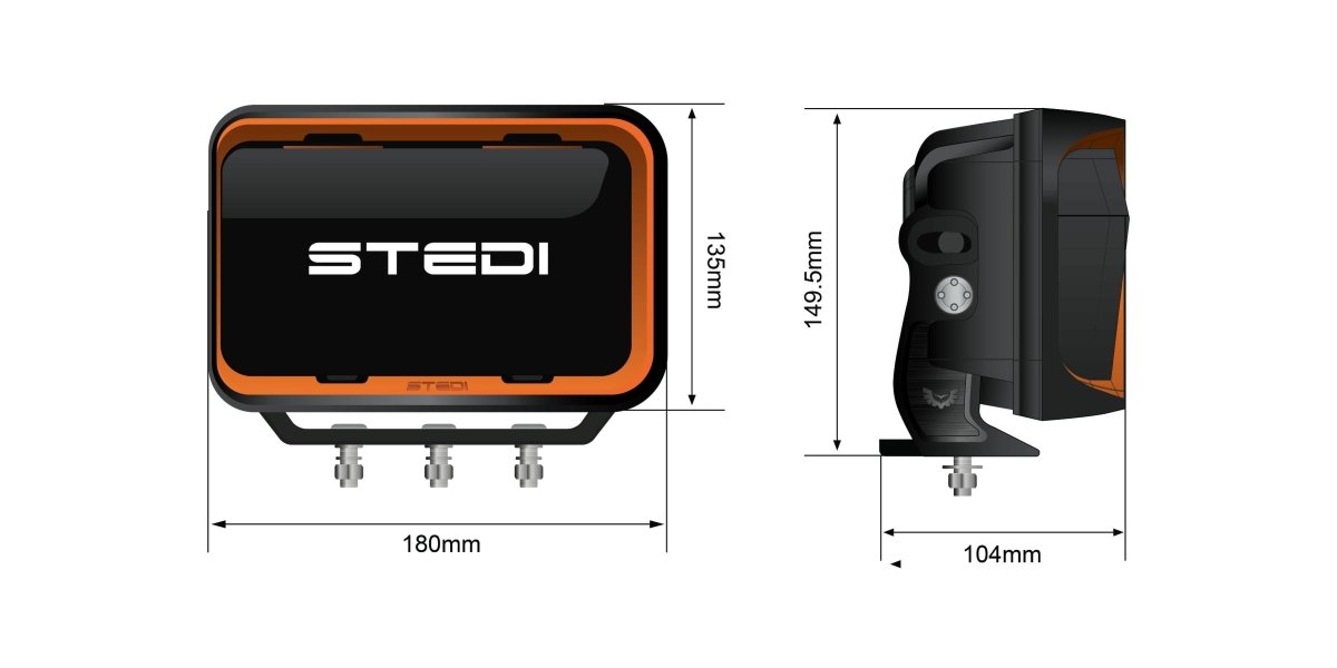 STEDI Quad EVO LED Driving Light (Side Module) - NZ Offroader