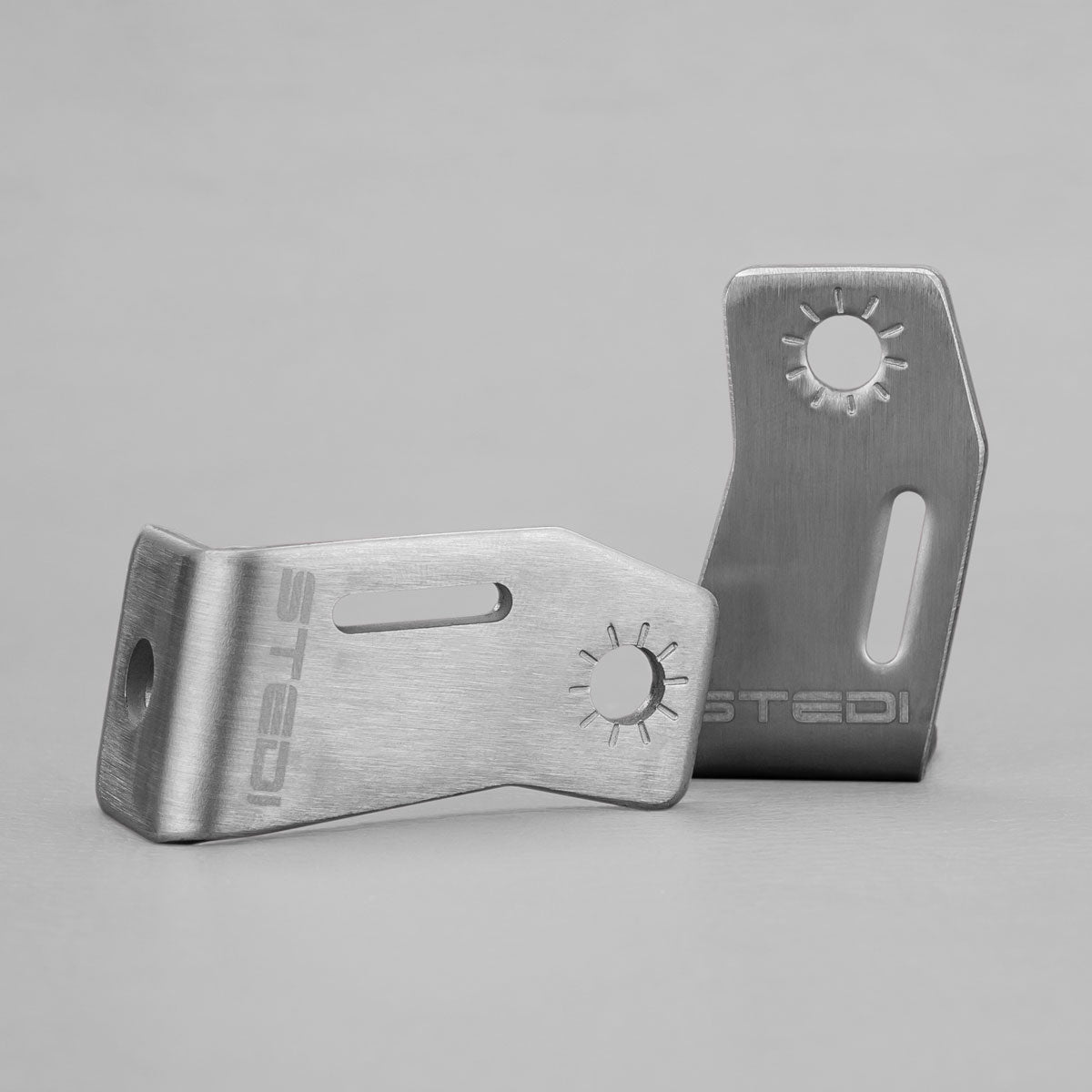 STEDI Side Brackets for LED Light Bars Brushed Stainless 59mm Profile - NZ Offroader