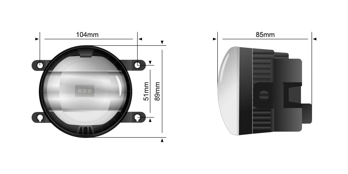 STEDI Universal Type A LED Fog Light Conversion Kit - NZ Offroader