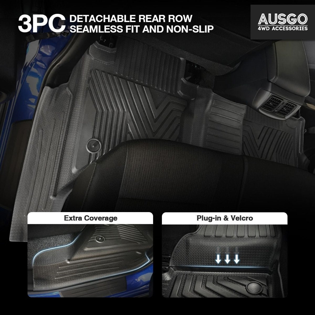 Toyota Hilux 2015 - Onwards Injection Car Floor Mats (Auto Trans) - NZ Offroader