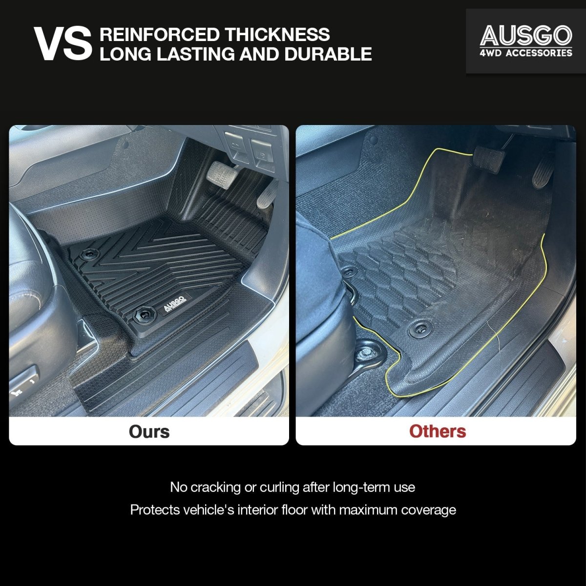 Toyota Hilux 2015 - Onwards Injection Car Floor Mats (Auto Trans) - NZ Offroader