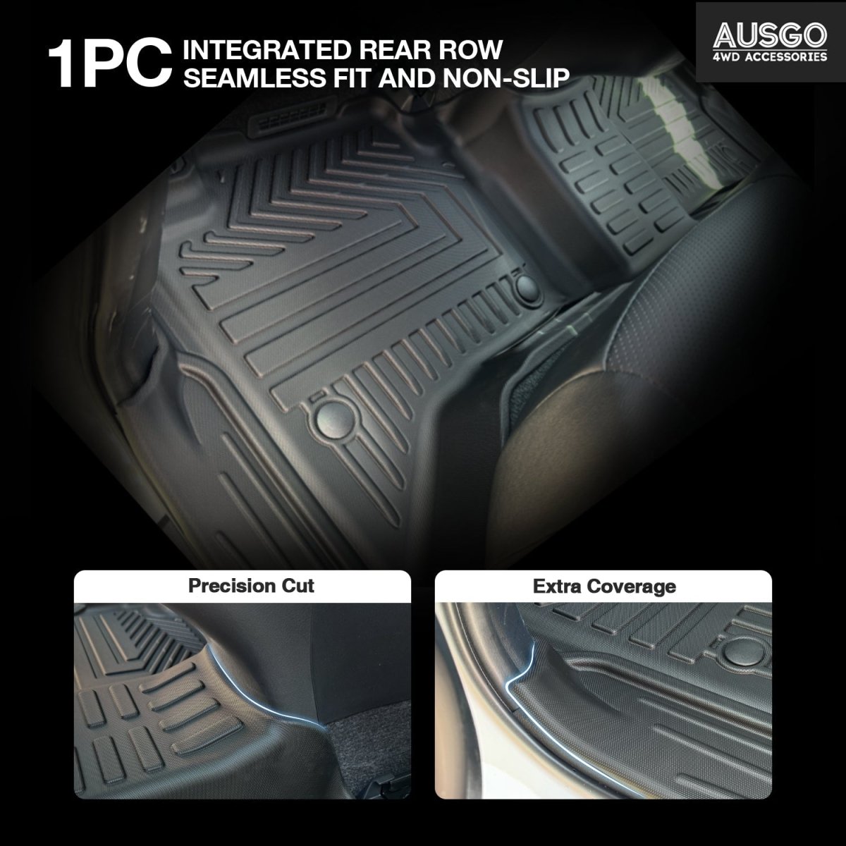 Toyota Hilux Dual Cab 48V Hybrid 2024 - Onwards Car Floor Mats（Auto Trans） - NZ Offroader
