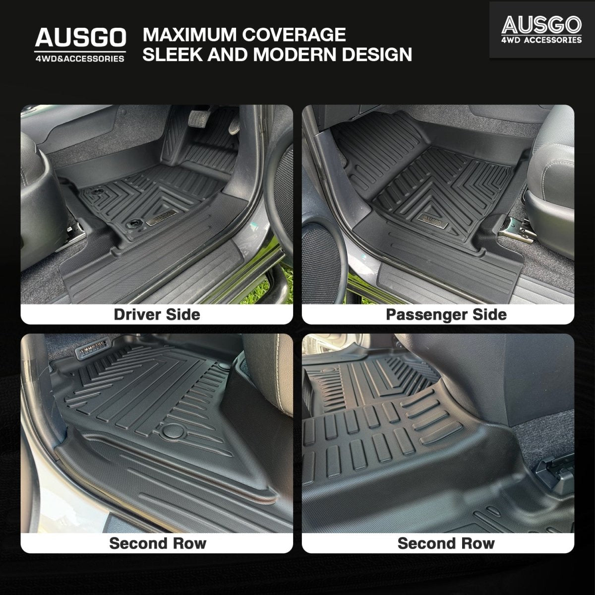 Toyota Hilux Dual Cab 48V Hybrid 2024 - Onwards Car Floor Mats（Auto Trans） - NZ Offroader