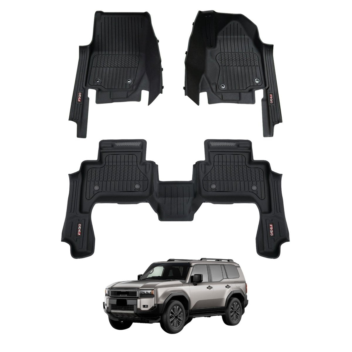 Toyota Land Cruiser Prado 250 Series 2024 - Onwards Injection Car Floor Mats - NZ Offroader