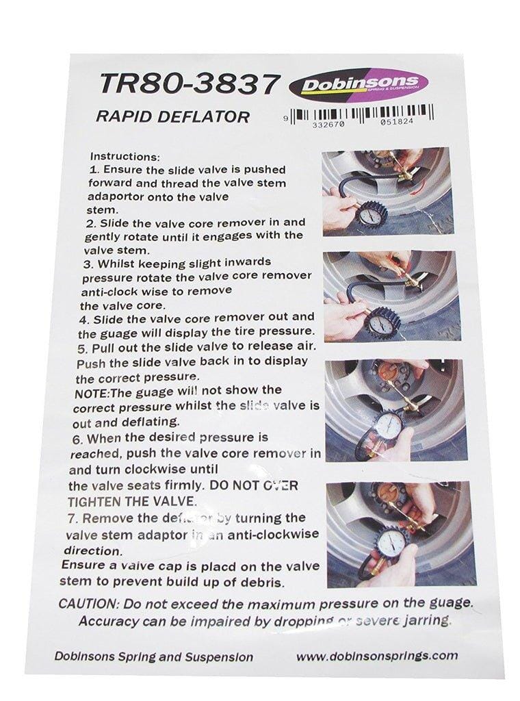 Dobinsons 4X4 Off Road Rapid Tire Deflator - NZ Offroader