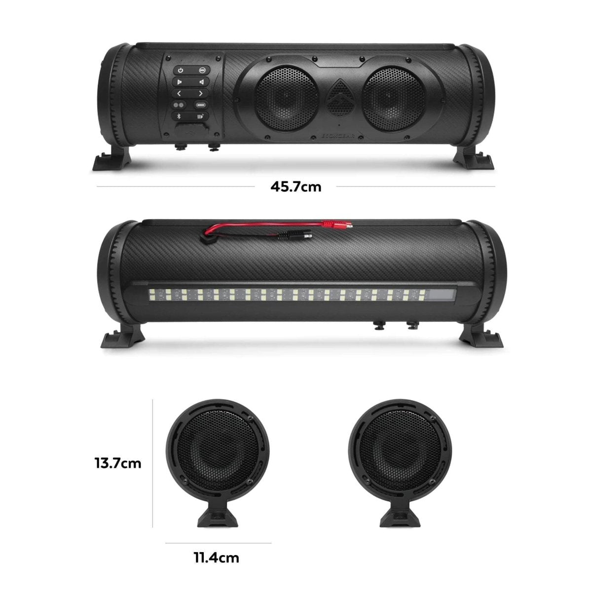 ECOXGEAR SoundExtreme SE18 300W IP66 Waterproof Powersports Soundbar - NZ Offroader