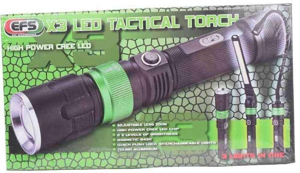 EFS X3 Multi-Fitting Tactical LED Torch - NZ Offroader