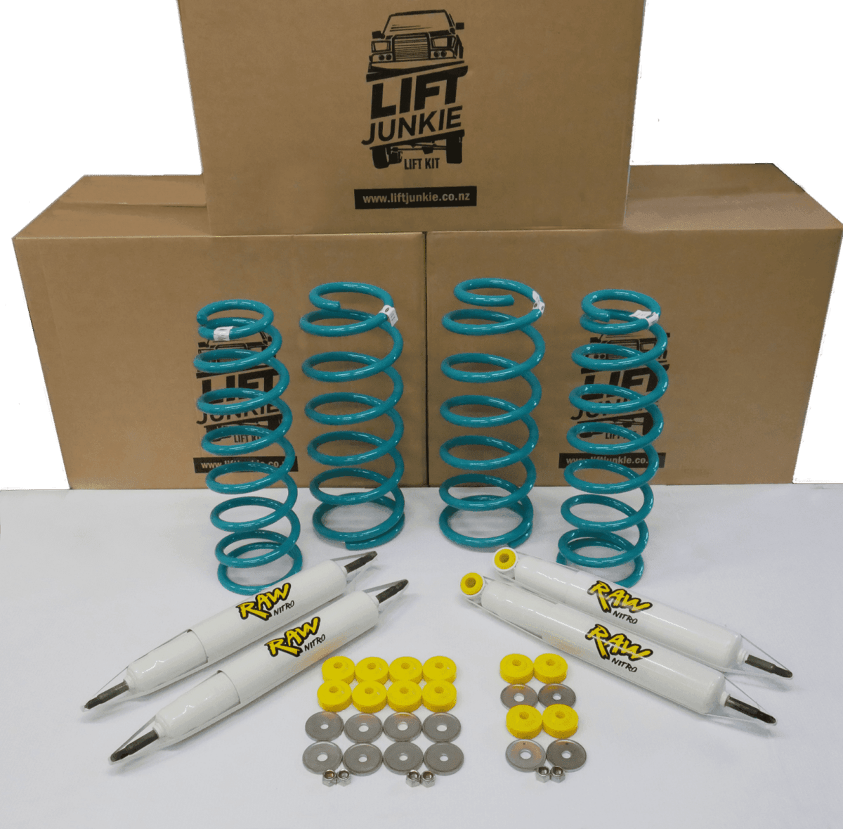 Lift Junkie 2" Lift Kit to Suit Toyota Landcruiser 80 Series (08/1991 to 1998) - NZ Offroader