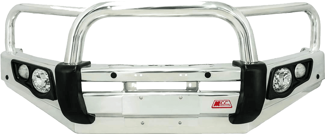MCC Falcon 707-01 Triple Loop Aluminium Winch Bar for Mitsubishi Triton MQ 2015 - 2018 - Includes Replacement Washer Bottle and Underbody Protection Plates - NZ Offroader