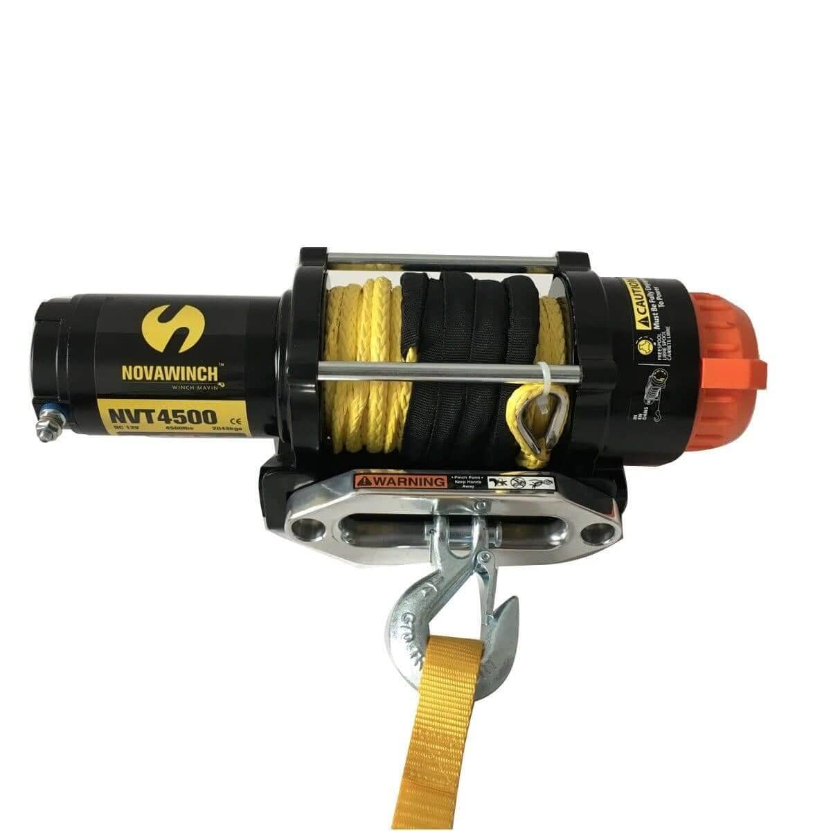 Novawinch NVT4500 ATV series winch 4500lb - c/w fairlead and remote - synthetic rope - NZ Offroader