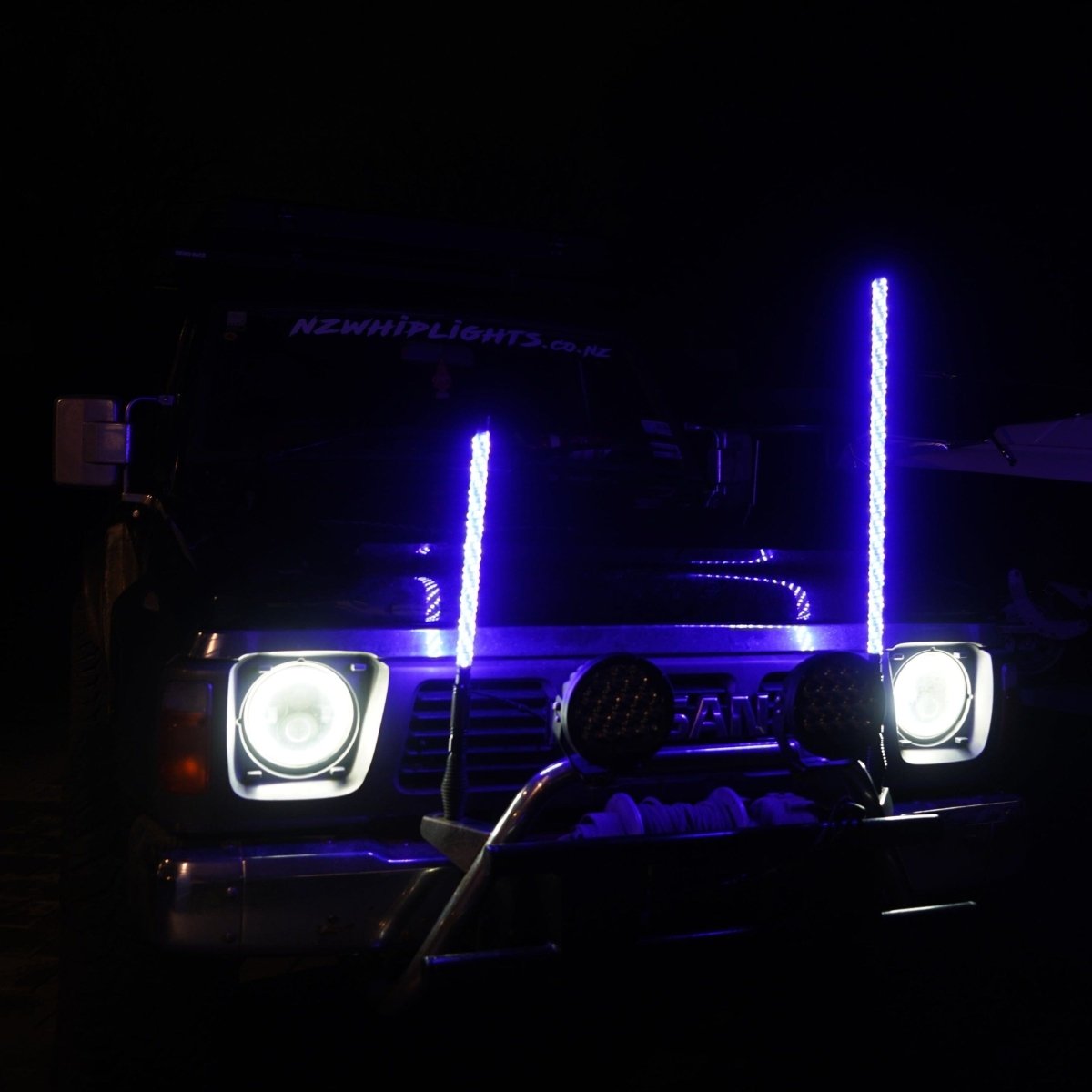 NZ Whiplights 2ft (61cm) LED Whip Light - Pair - NZ Offroader