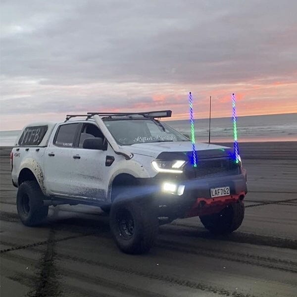 NZ Whiplights 4ft (1.2m) LED Whip Light - Pair - NZ Offroader