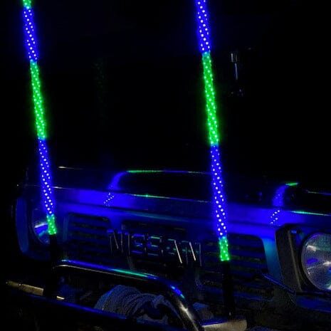 NZ Whiplights 4ft (1.2m) LED Whip Light - Pair - NZ Offroader