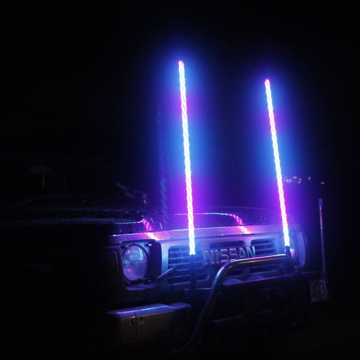 NZ Whiplights 5ft (1.5m) LED Whip light - Pair - NZ Offroader