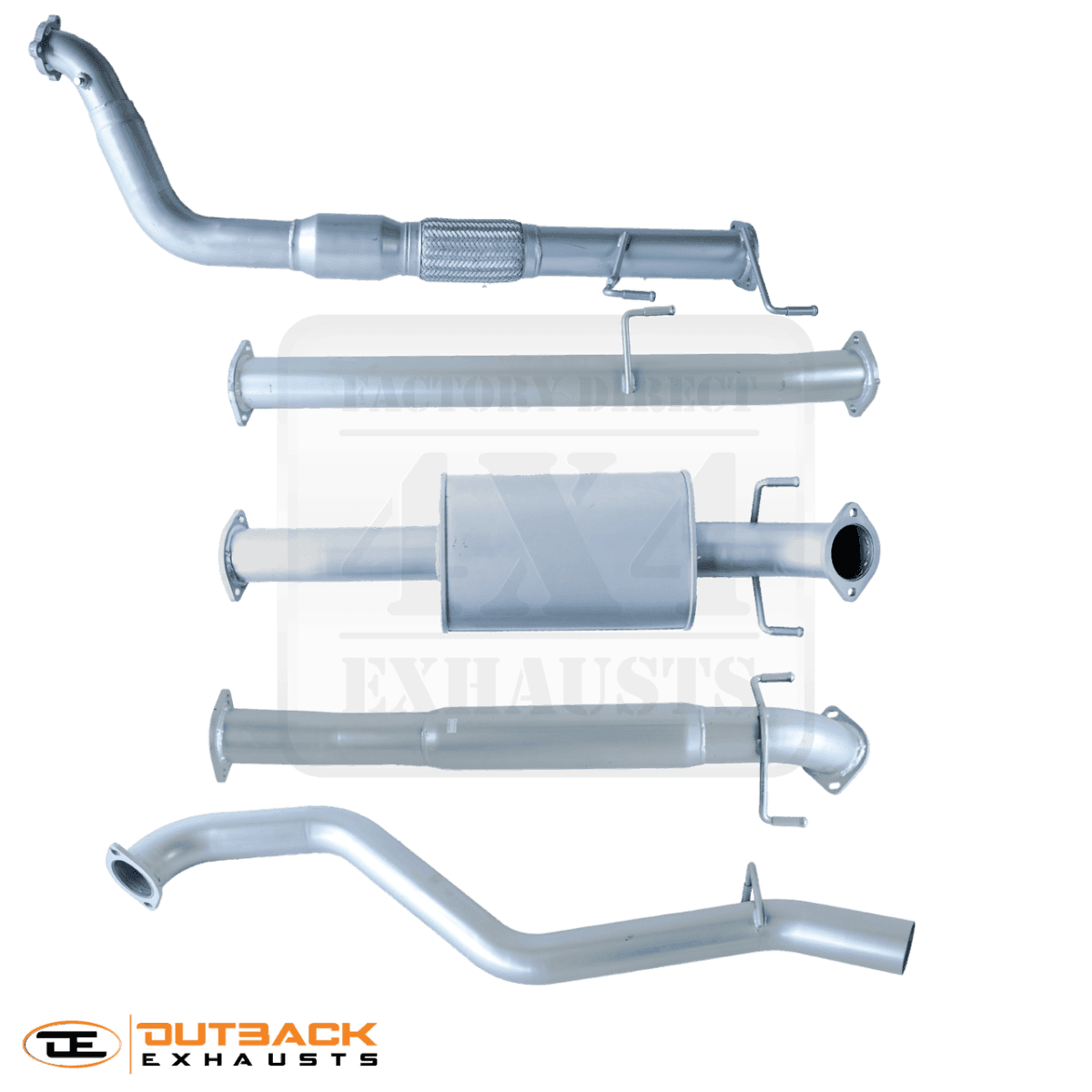 Outback Exhaust 3" Exhaust to suit Toyota Hilux KUN26R D4D 2005 on - NZ Offroader