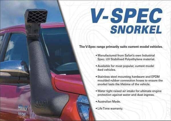 Safari V-Spec Snorkel To Suit Toyota Land Cruiser 71,73,75,76,78 and 79 Series Wide Front (Snorkel Replacement) 2007+ - NZ Offroader