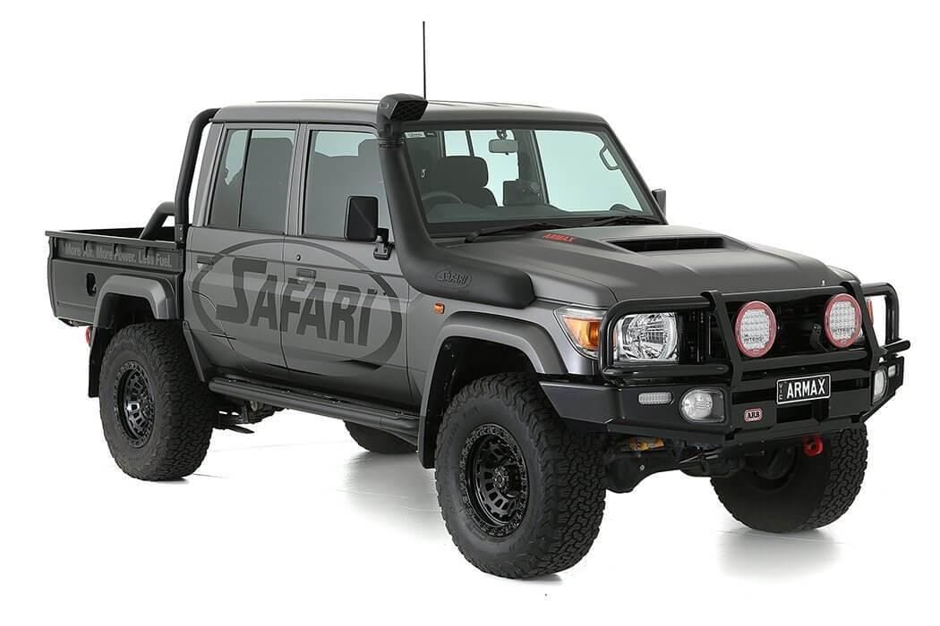 Safari V-Spec Snorkel To Suit Toyota Land Cruiser 71,73,75,76,78 and 79 Series Wide Front (Snorkel Replacement) 2007+ - NZ Offroader