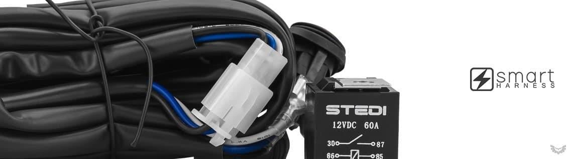 STEDI Dual Connector Plug & Play Smart Harness High Beam Driving Light Wiring - NZ Offroader