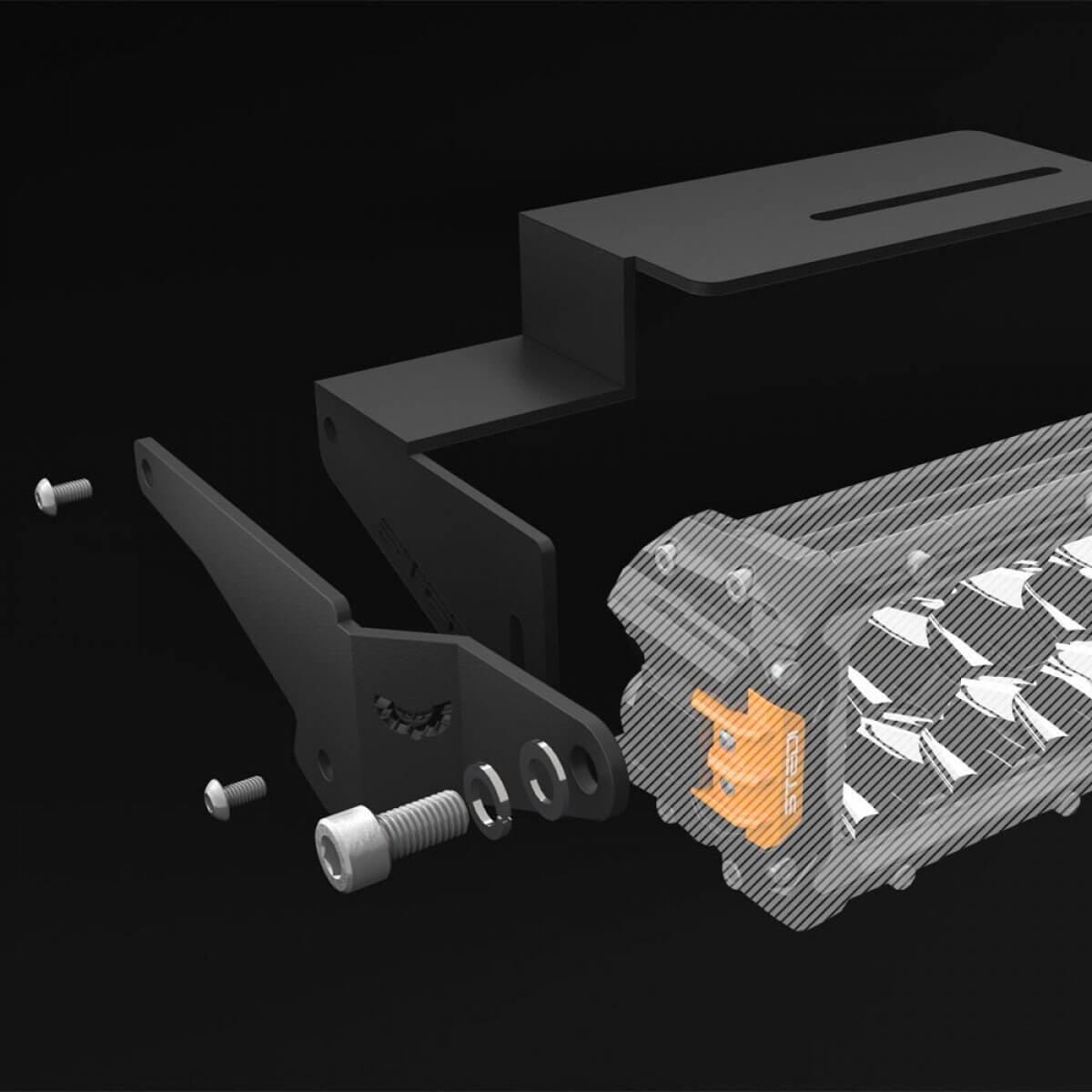 STEDI LED Light Bar Bracket To Suit Rhino Rack Platform V2.0 - NZ Offroader