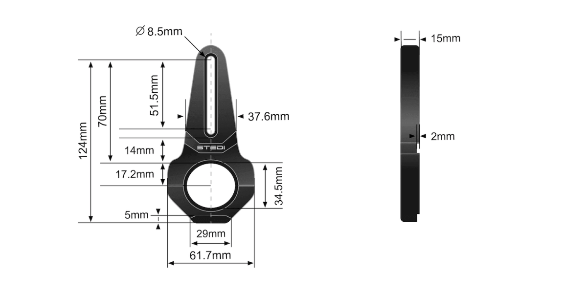 STEDI Vice Bull Bar Tube Clamps (Small Size) - NZ Offroader