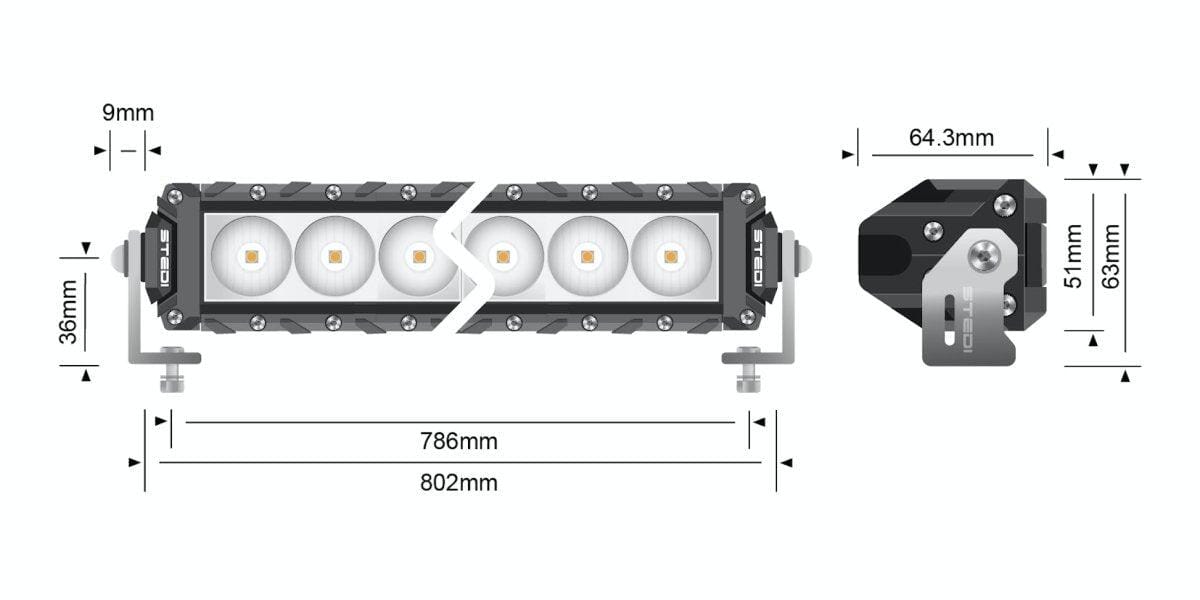 STEDI VW Amarok Lower Grille 31.5 Inch Light Bar Bundle - NZ Offroader